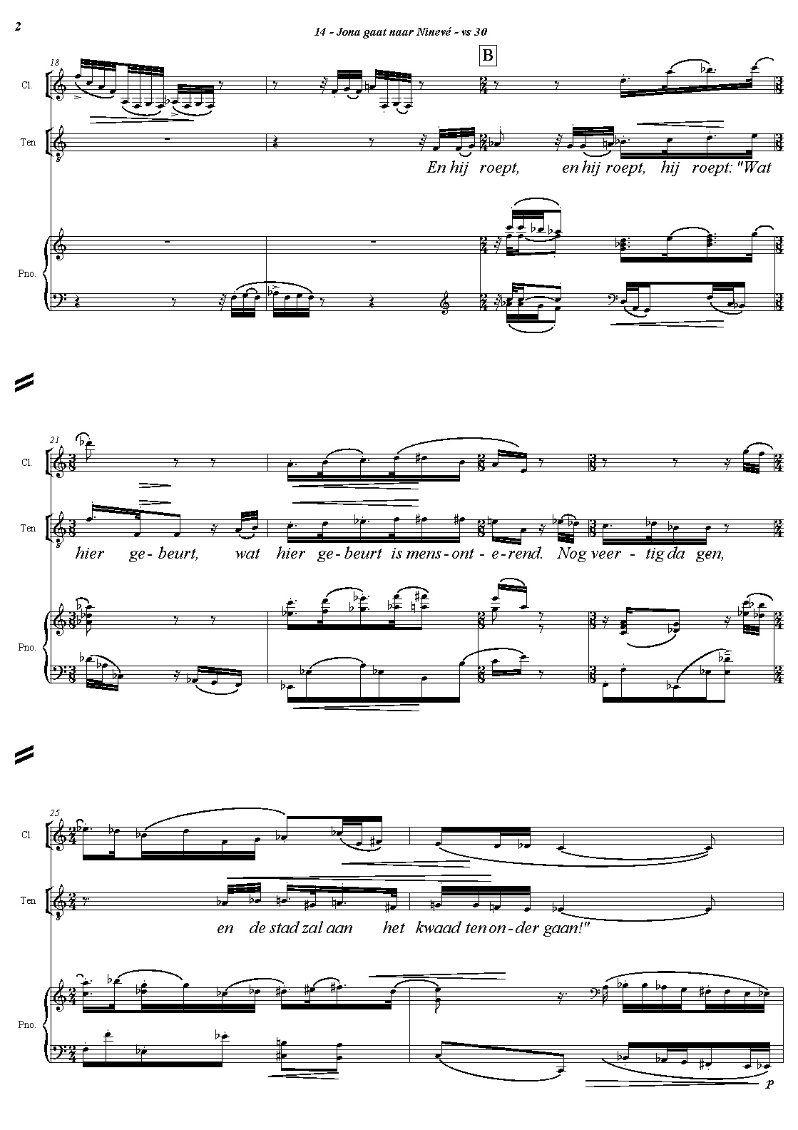 Dit is bladmuziek pagina 1